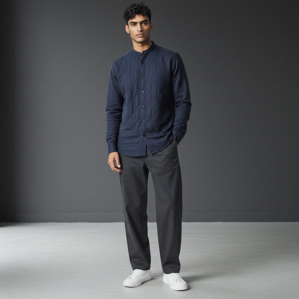 Cotton-Polyester Structured Shirt