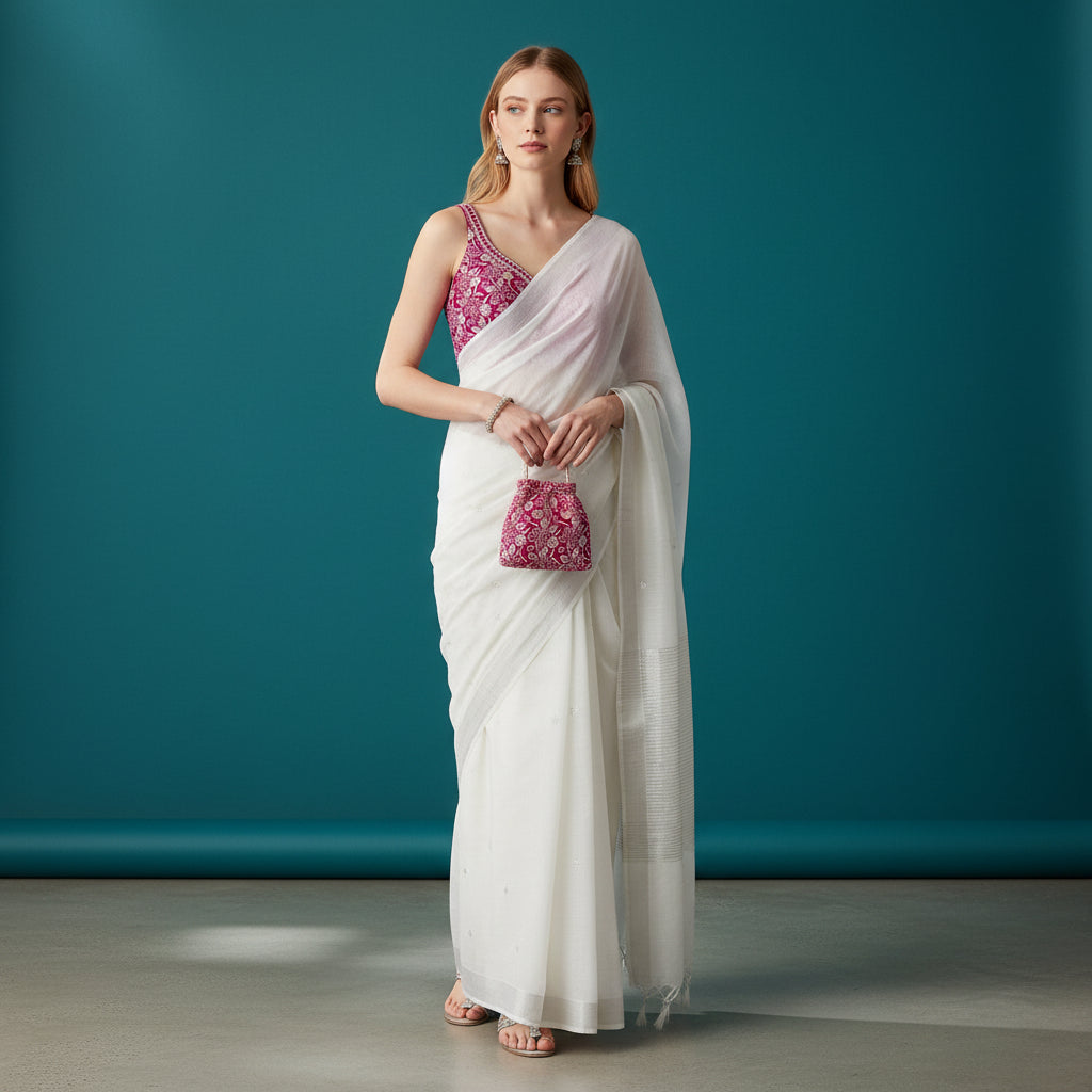 Cotton Embroidered Blouse