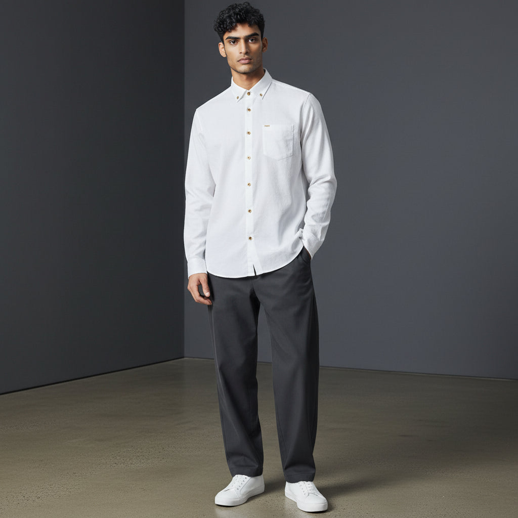 Cotton-Polyester Long Sleeve Shirt