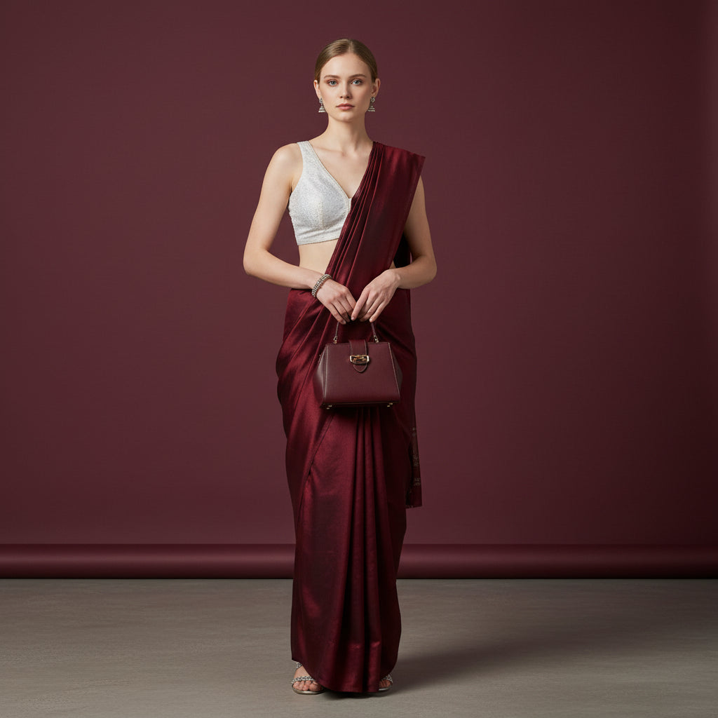 Sequin Chiffon Blouse