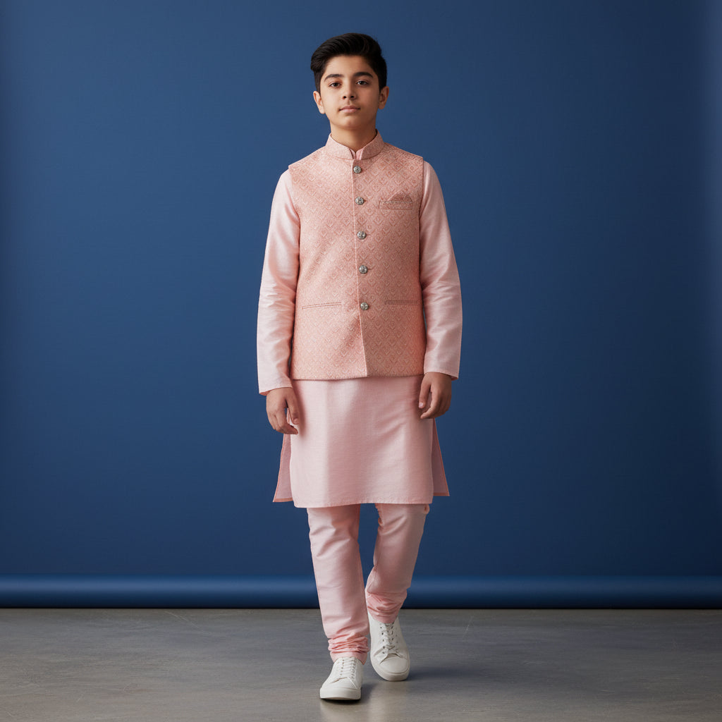 Cotton Silk Blend Kurta Set