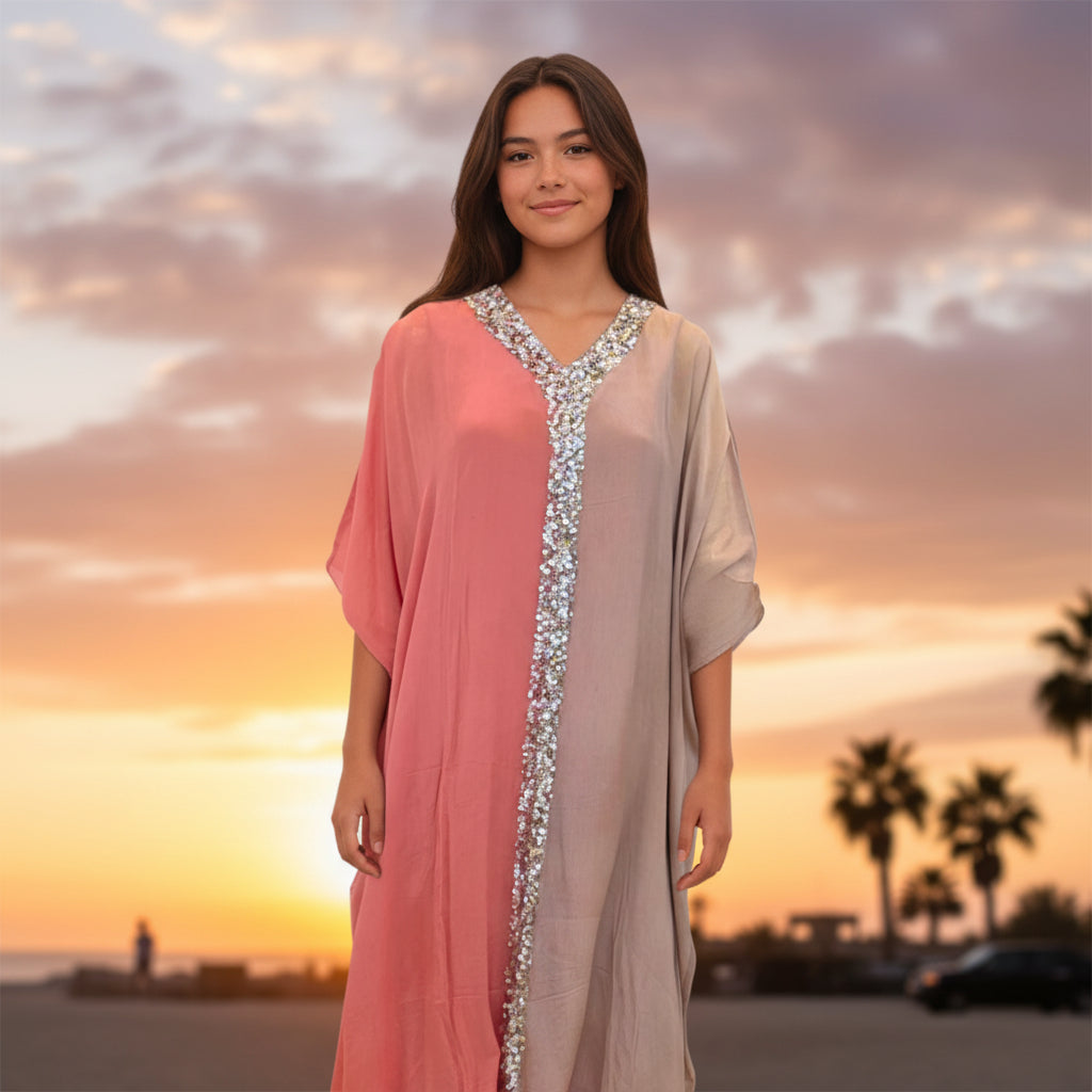 Chiffon Georgette Kaftan for Summer Relaxation
