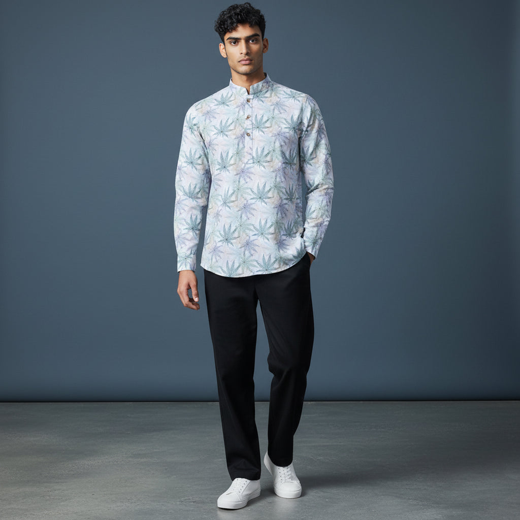 Cotton Polyester Half Kurta