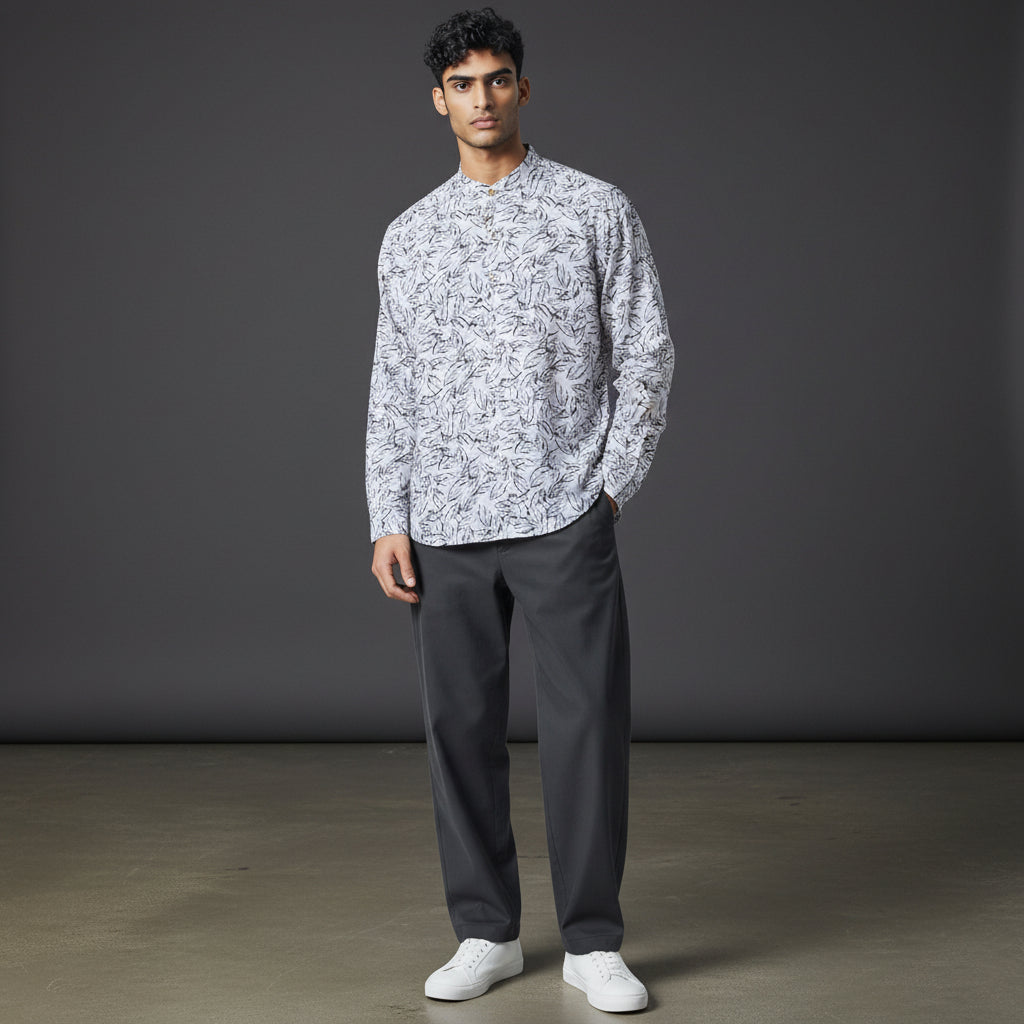 Cotton-Polyester Half Kurta for Warm Days