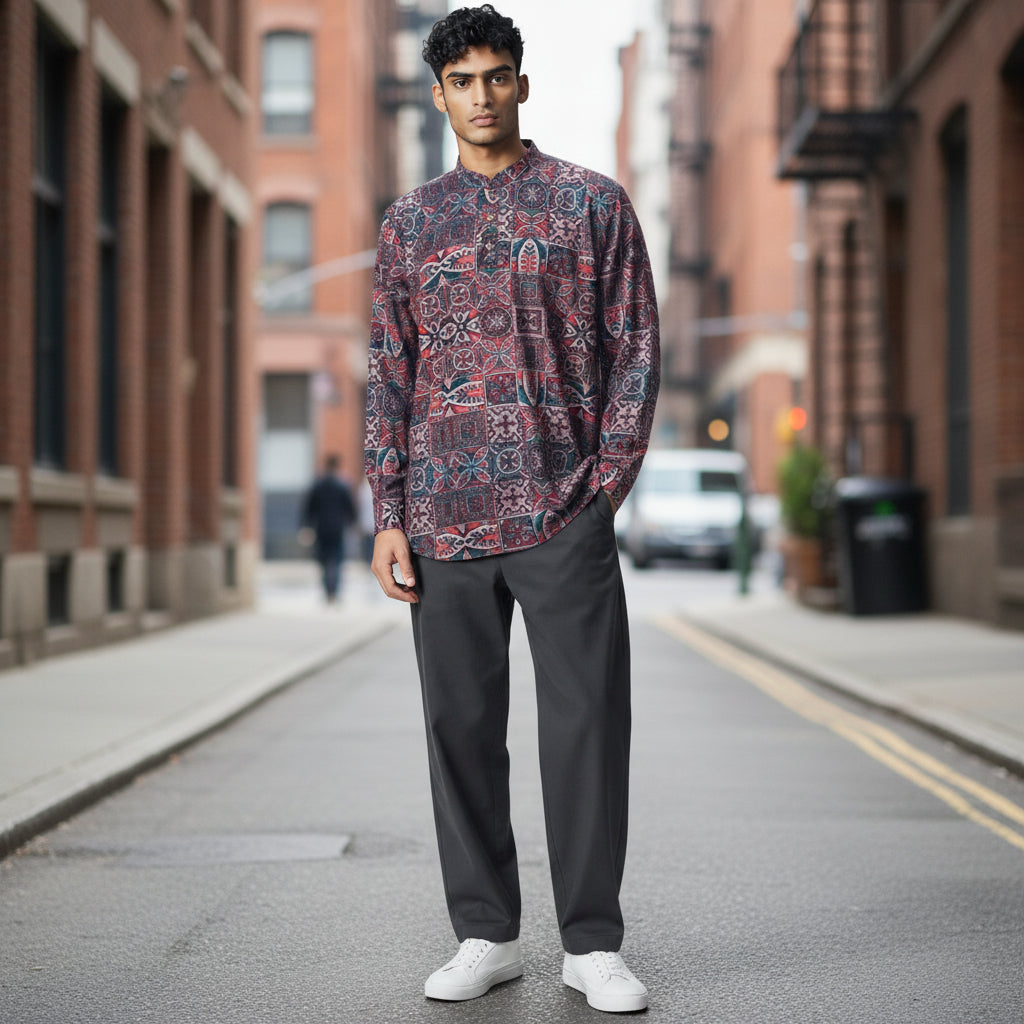 Cotton Polyester Half Kurta