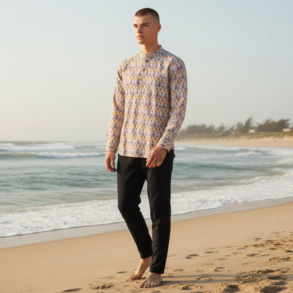 Cotton-Polyester Half Kurta