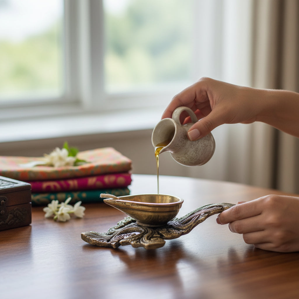 Brass Diya for Rituals