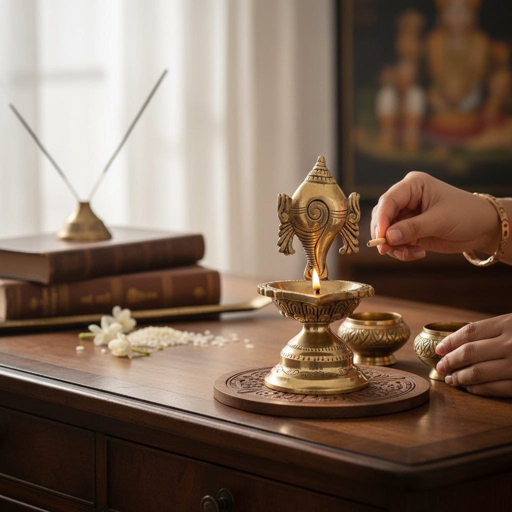Brass Diya Decorative Candle Holder