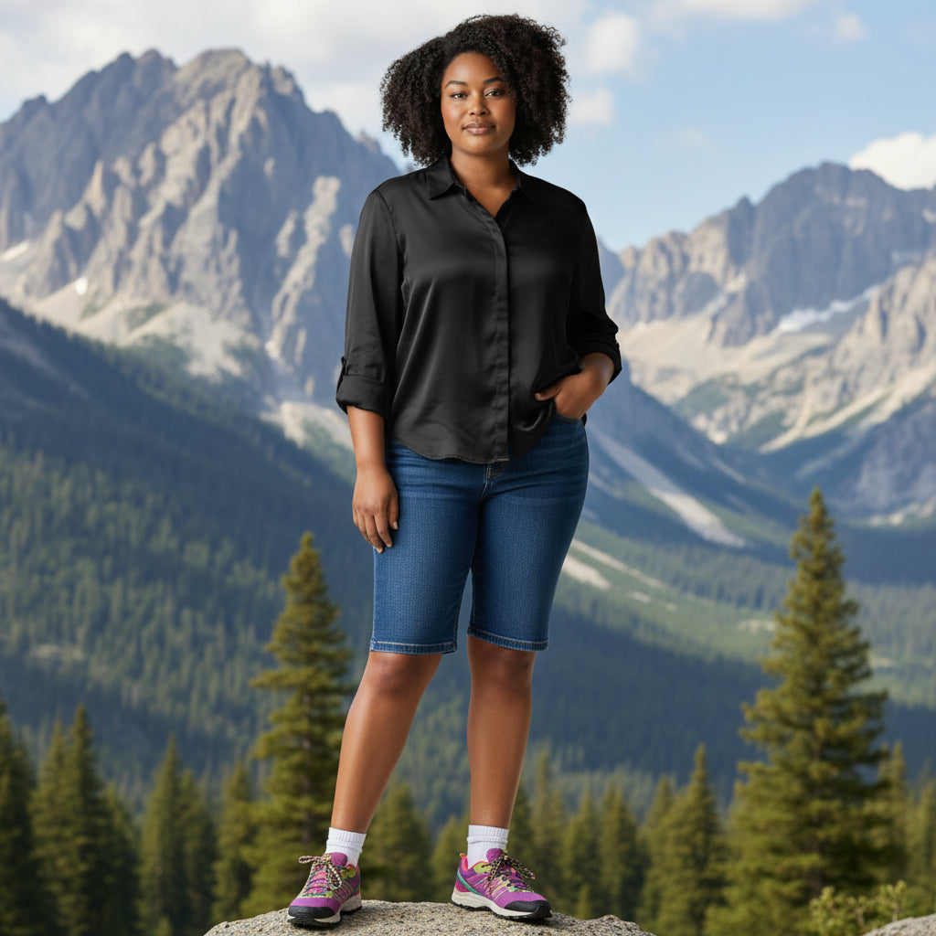 Satin Shirt Smart-Casual