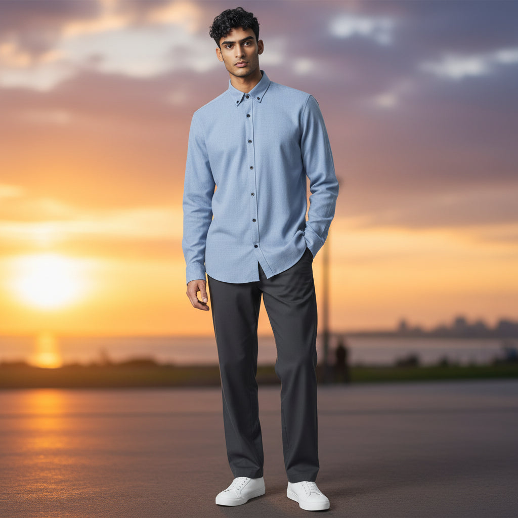 Cotton-Polyester Shirt Elevated Comfort