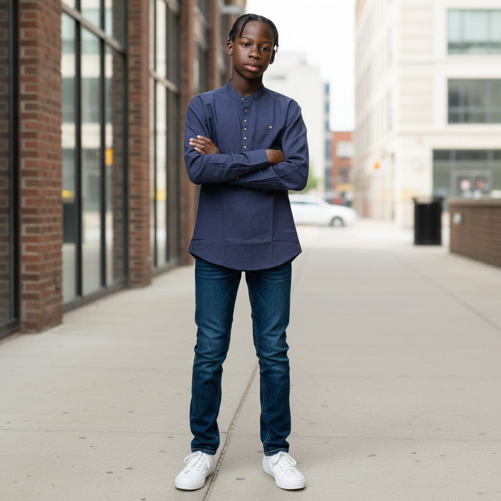 Linen Cotton Half Kurta