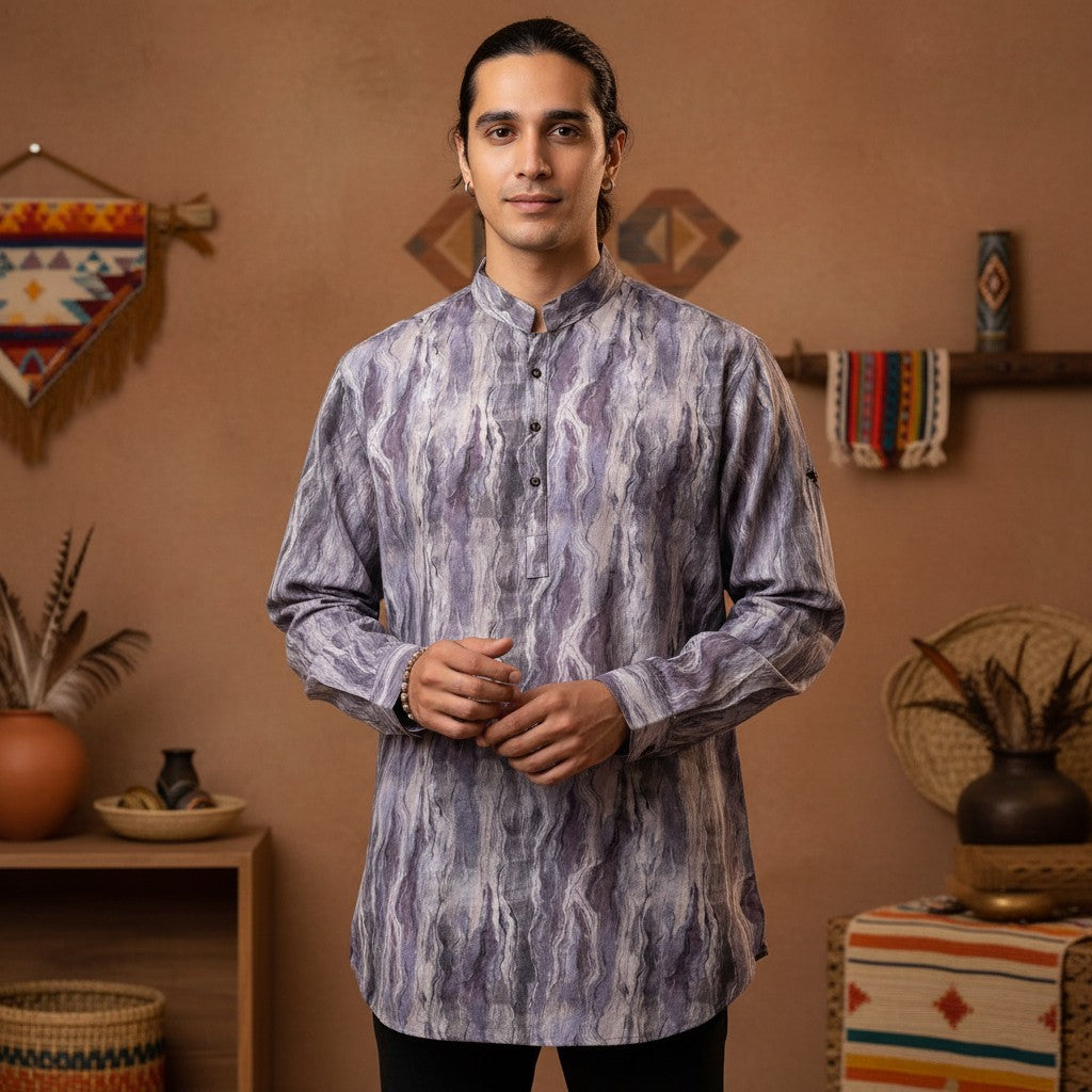 Cotton Polyester Half Kurta
