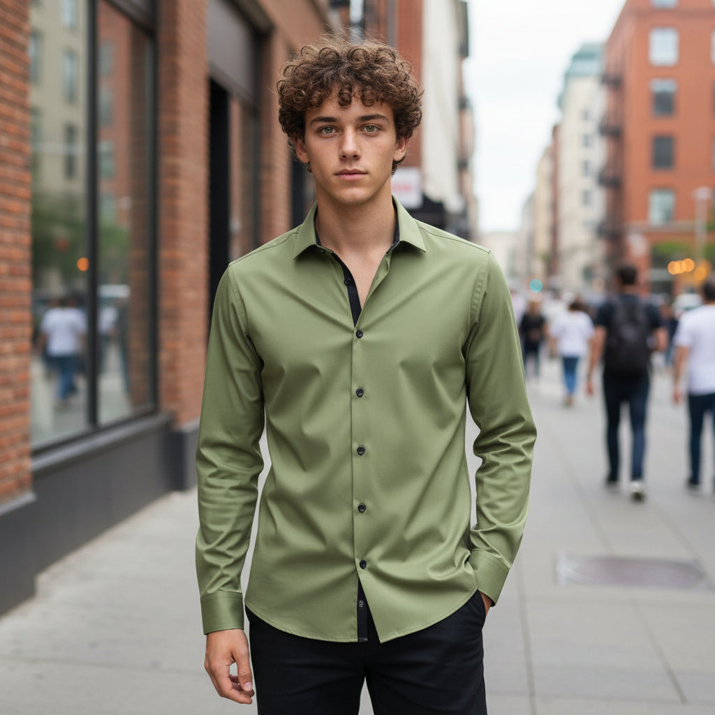 Polyester Shirt Comfortable Casual Wear