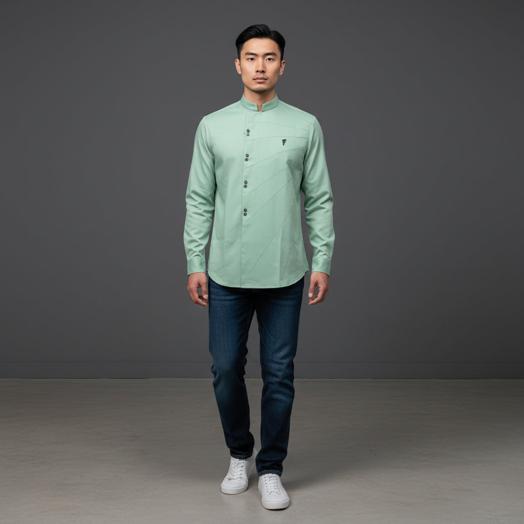 Cotton-Polyester Shirt Smart Casual