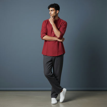 Linen Cotton Half Kurta