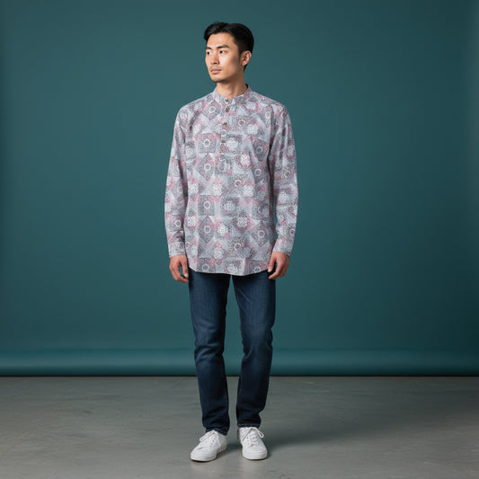 Cotton-Polyester Half Kurta