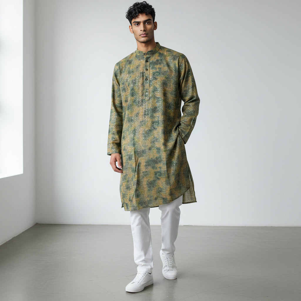 Cotton-Polyester Designer Kurta