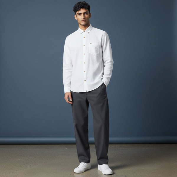 Cotton-Polyester Long Sleeve Shirt