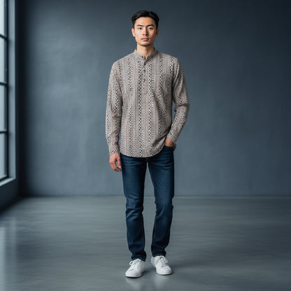 Cotton Polyester Half Kurta Multi