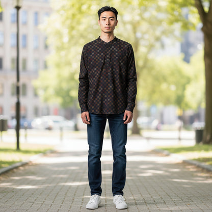 Cotton Polyester Half Kurta