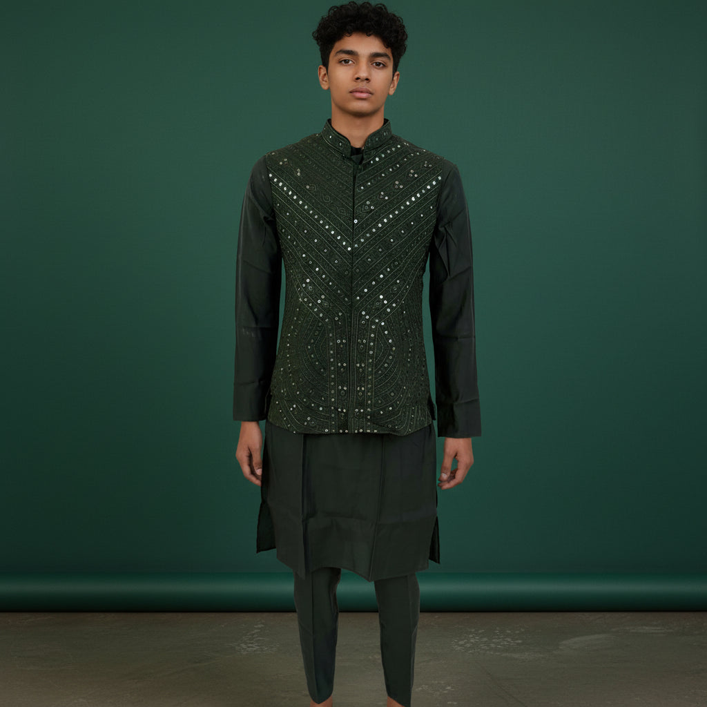 Cotton Silk Blend Kurta Set