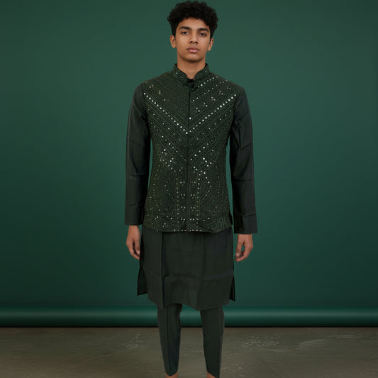 Cotton Silk Blend Kurta Set