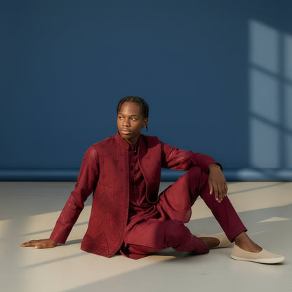 Cotton Silk Blend Kurta Set