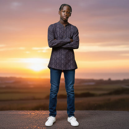 Cotton-Polyester Half Kurta