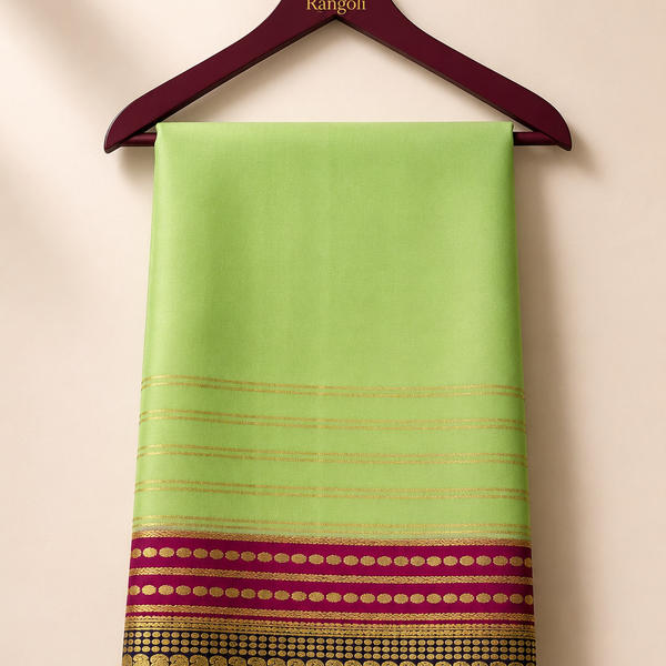 Mysore Pure Silk with 3rd Border Design