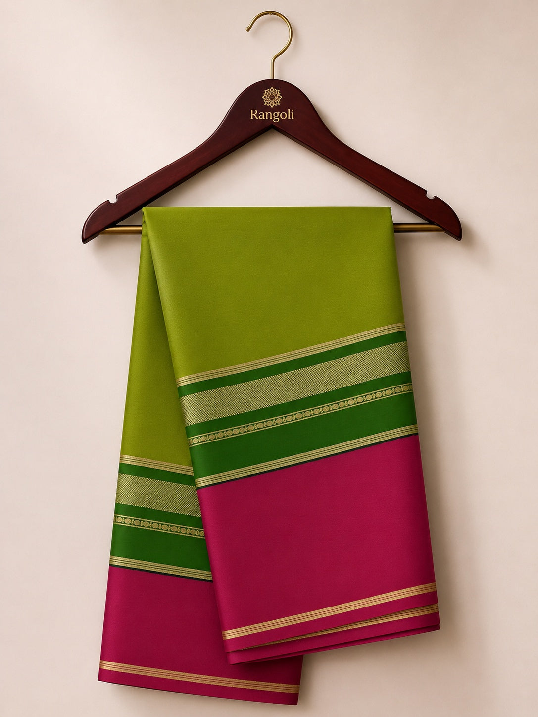Mysore Pure Silk Saree with 3 Bentex Butta (120 GSM) - Mint Green