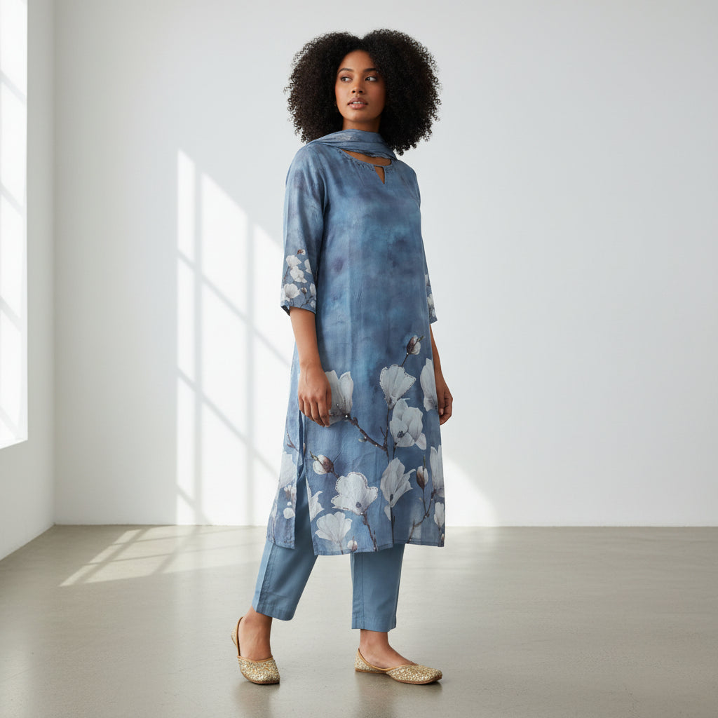 Floral Printed Kurta Set