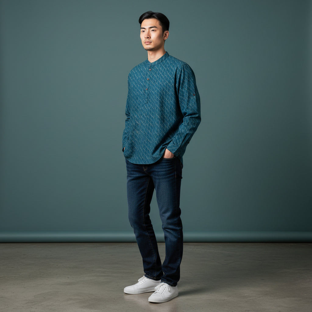 Cotton Polyester Half Kurta