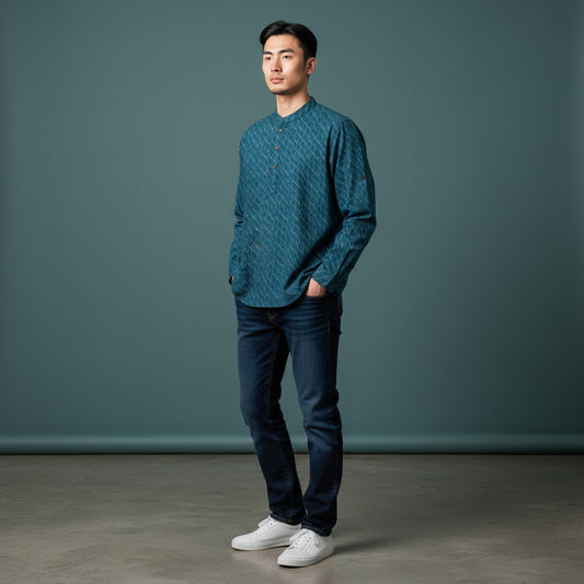 Cotton Polyester Half Kurta