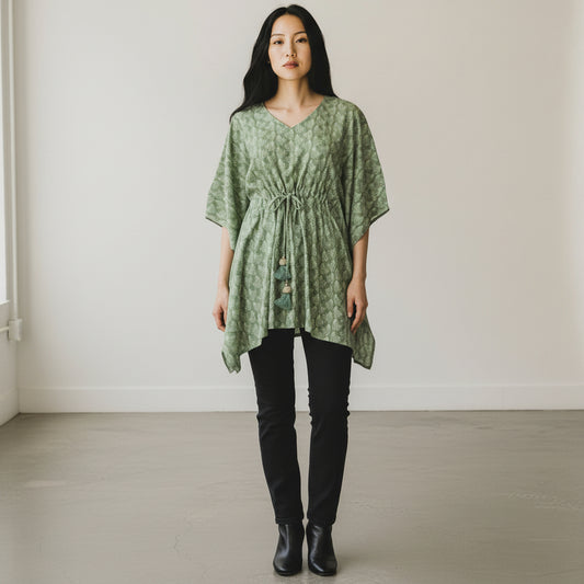 Cotton Kaftan Relaxed Cover-Up