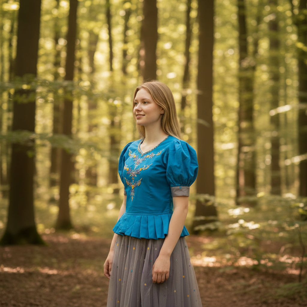 Net Silk Blend Choli Set for Lehenga