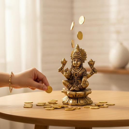 Brass Sculpture Lakshmi Idol Home Decor