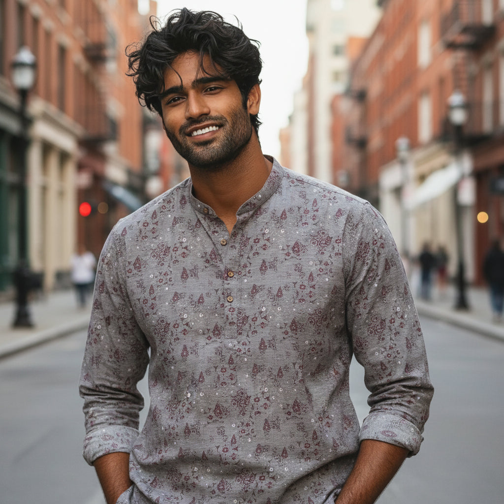 Cotton-Polyester Half Kurta for All-Day Comfort