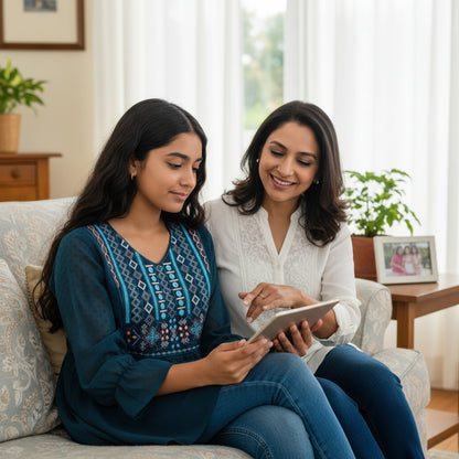 Swiss Dot Chiffon Tunic with Embroidery