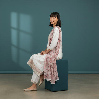 Silk Blend Kurta Set for Elegant Occasions