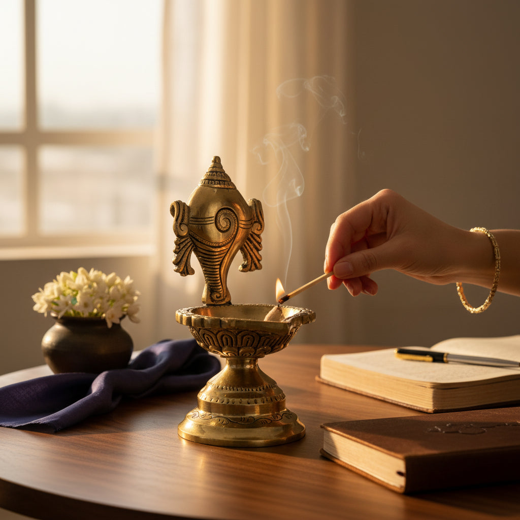 Brass Diya Decorative Candle Holder