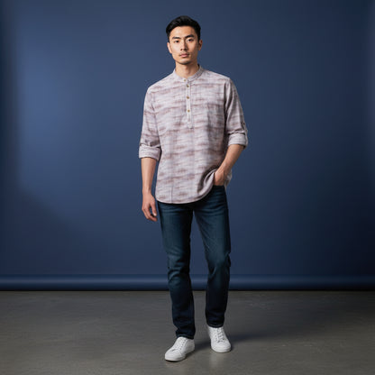 Cotton Polyester Half Kurta for Casual Wear