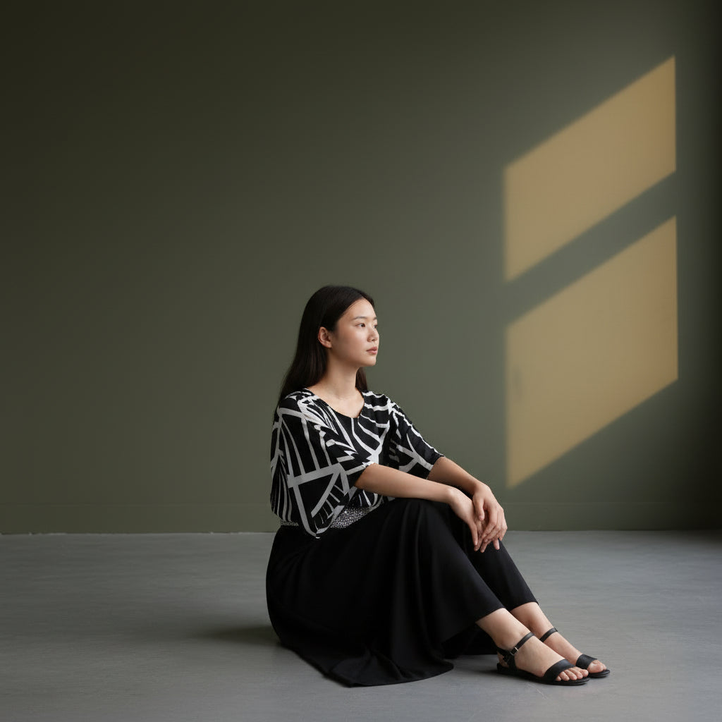 Chiffon Crepe Kaftan