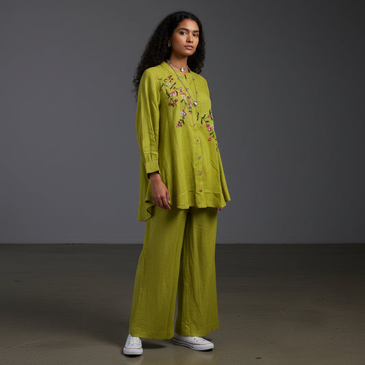 Slub Cotton Art Silk Co-ord Set