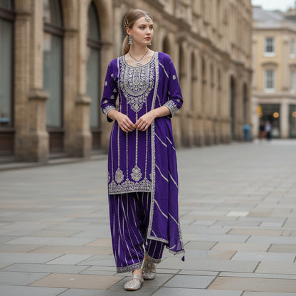 Pure Georgette Kurta Set Elegant Everyday Wear