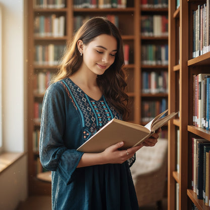 Swiss Dot Chiffon Tunic with Embroidery