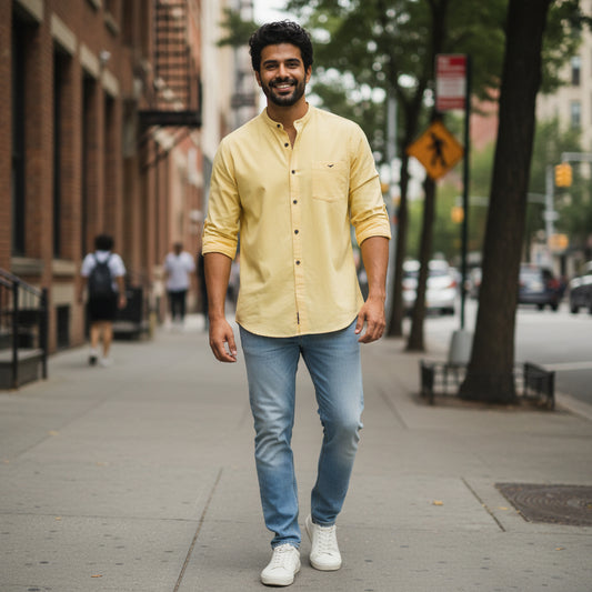 Cotton-Polyester Half Kurta