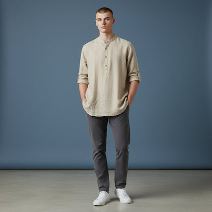 Linen Cotton Half Kurta