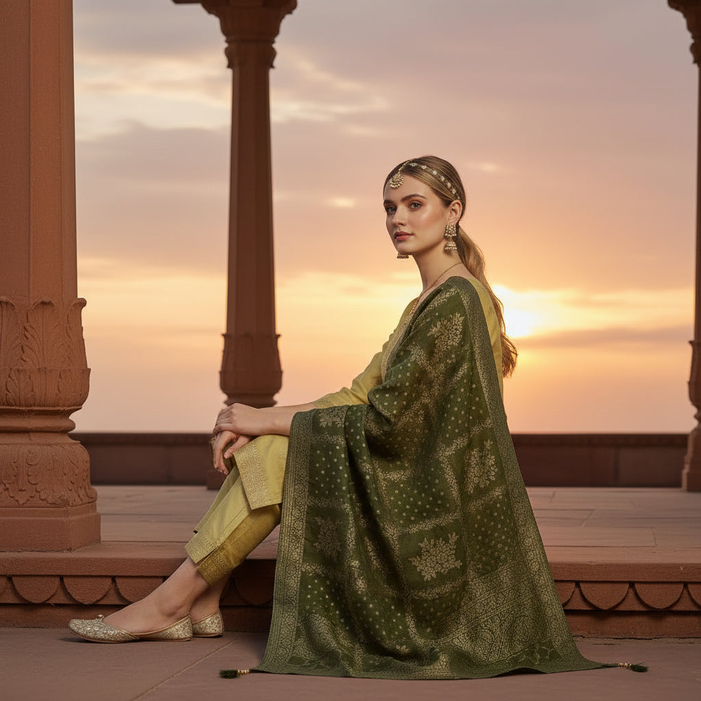 Light Silk Chanderi Kurta Set