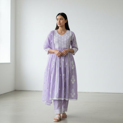 Cotton Bobby Kurta Set