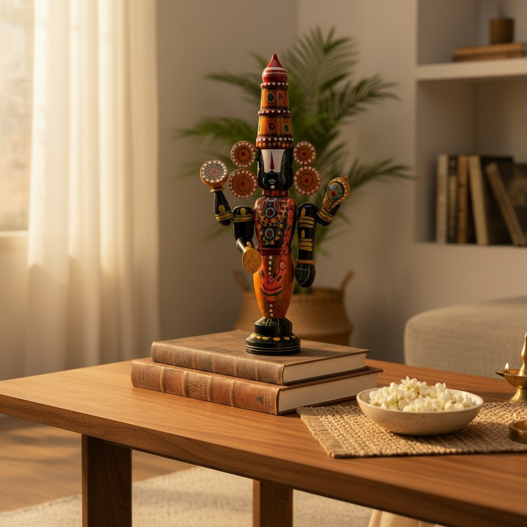 Wooden idol of Balaji